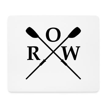Skulls Row Rudern Blätter - Mousepad (Querformat) - Weiß - Vorne