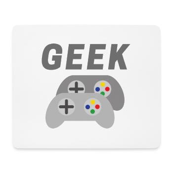Geek - Tapis de souris (format paysage) - blanc - Devant