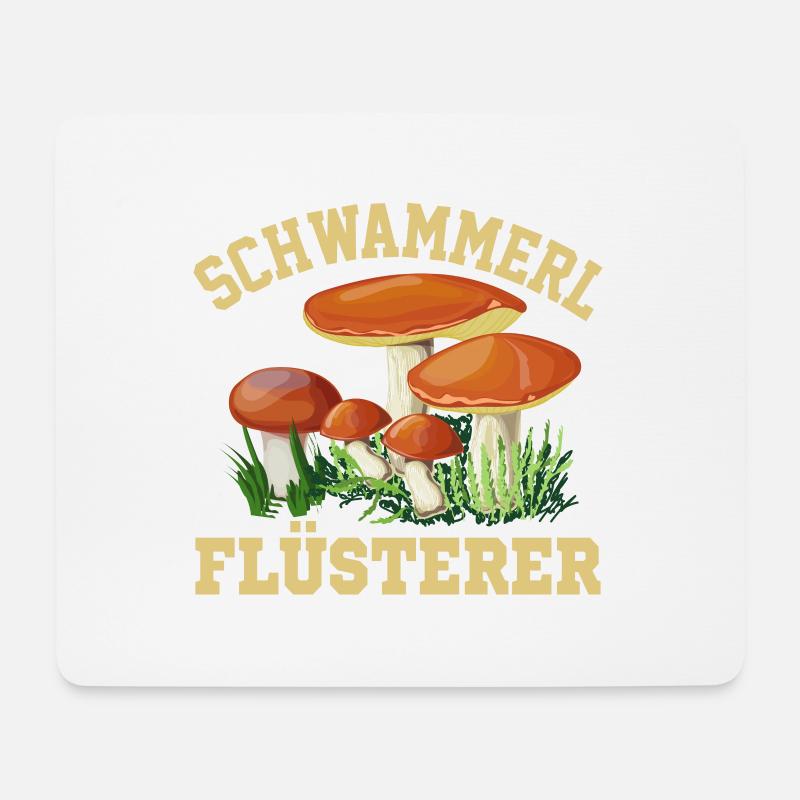 Pilzsammler Geschenk Steinpilze - Mousepad (Querformat) - Weiß