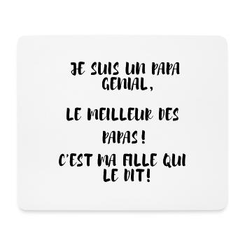 I'M A AWESOME DAD GIFTS HUMOR - Mouse Pad (horizontal) - white - Front