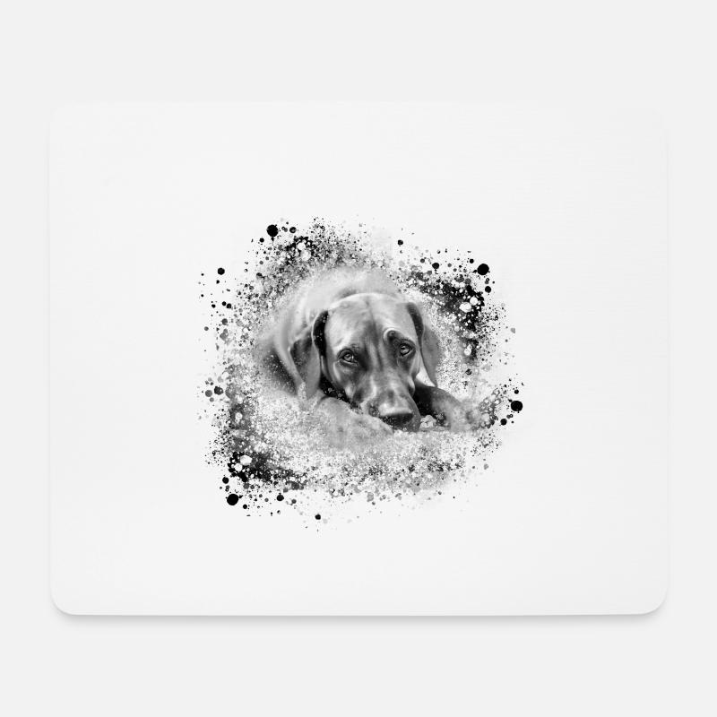 rhodesian ridgeback Hund,Hunderasse,graffiti - Mousepad (Querformat) - Weiß