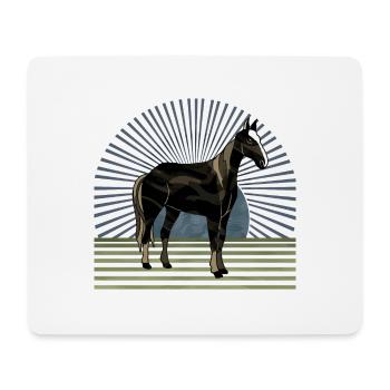 Pferd - Mousepad (Querformat) - Weiß - Vorne