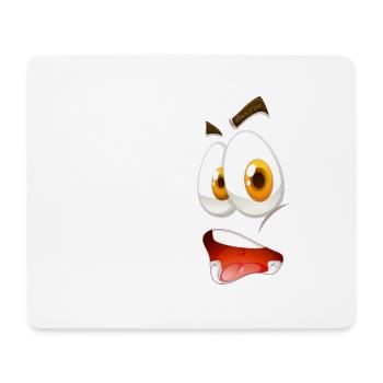 BenXtvs Gesicht - Mousepad (Querformat) - Weiß - Vorne