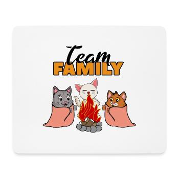 team familie katze campen bachelorette party eine - Mousepad (Querformat) - Weiß - Vorne