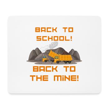 Back to school! Back to the mine! - Tapis de souris (format paysage) - blanc - Devant