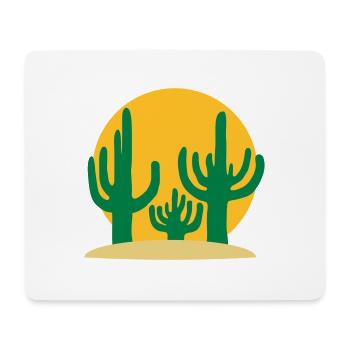 Sun 3 Cactus Desert - Mouse Pad (horizontal) - white - Front