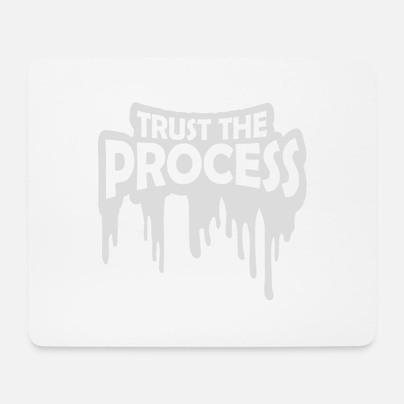 trust the process Zitat - Mousepad (Querformat) - Weiß