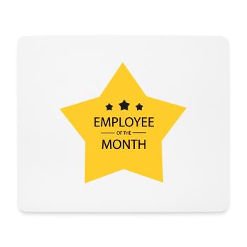 Mitarbeiter des Monats - Mousepad (Querformat) - Weiß - Vorne