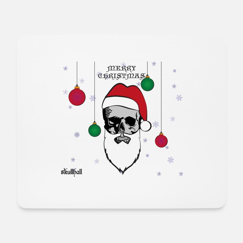 skullhall Merry Christmas - Mousepad (Querformat) - Weiß