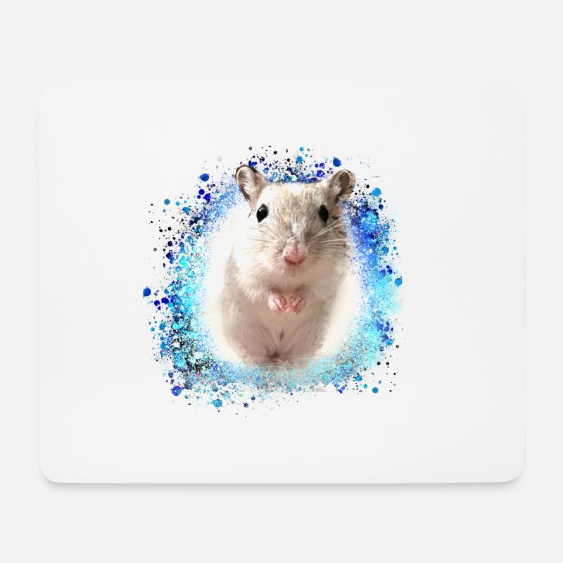 Springmaus,maus,graffiti,malerei,spitzmaus - Mousepad (Querformat) - Weiß