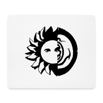 Sun Moon Mosaic Astrology Symbol Vector 08 - Mouse Pad (horizontal) - white - Front