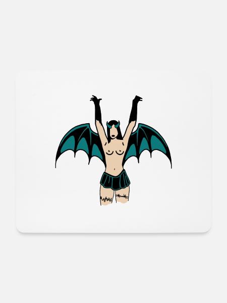 Dämon - Mousepad (Querformat) - Weiß