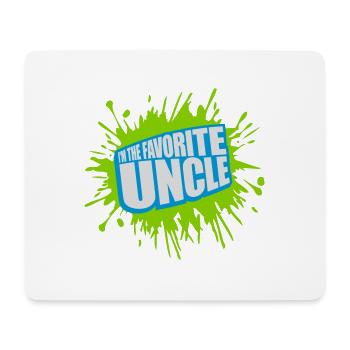 im the favorite uncle - Mousepad (Querformat) - Weiß - Vorne