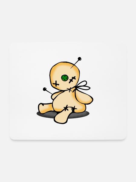 Voodoo Puppe - Mousepad (Querformat) - Weiß