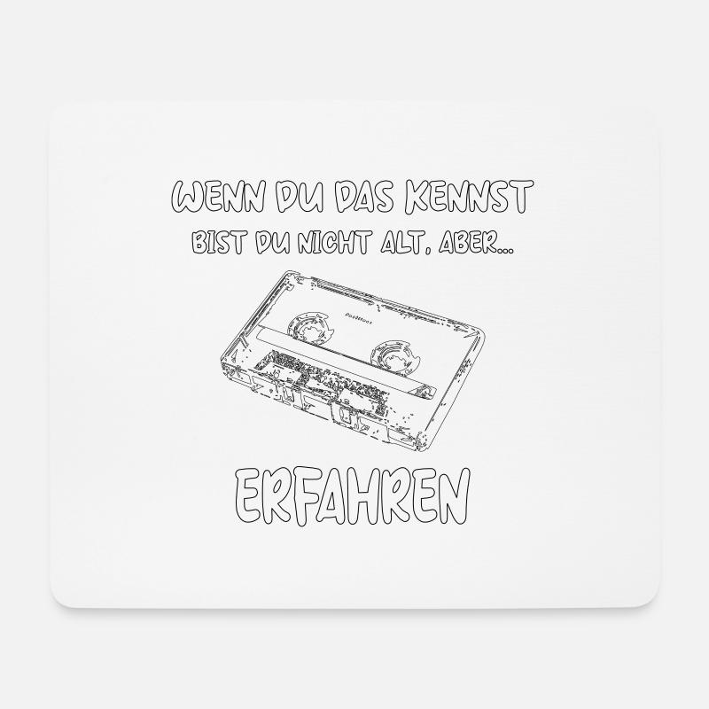 Mix Tape Erfahren - Mousepad (Querformat) - Weiß