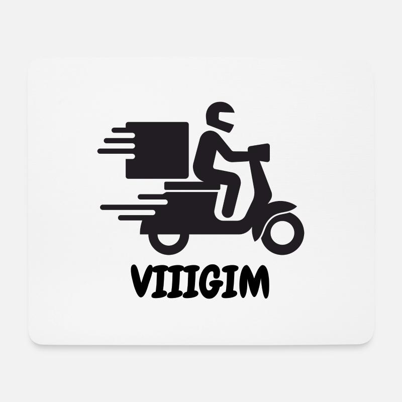Vigim Roller - Mousepad (Querformat) - Weiß