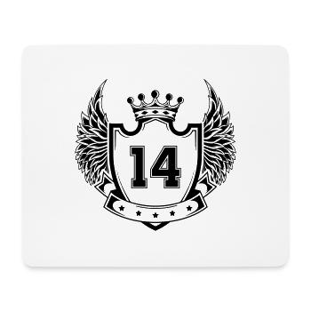 Wappen 14 - Mousepad (Querformat) - Weiß - Vorne