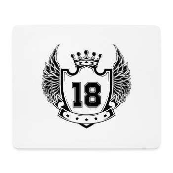 Wappen 18 - Mousepad (Querformat) - Weiß - Vorne