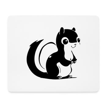 Écureuil - Tapis de souris (format paysage) - blanc - Devant
