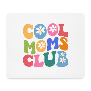 Cool Moms Club with Daisy Flower - Mousepad (Querformat) - Weiß - Vorne