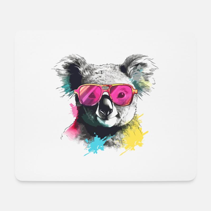 Foo der Koala - Mousepad (Querformat) - Weiß