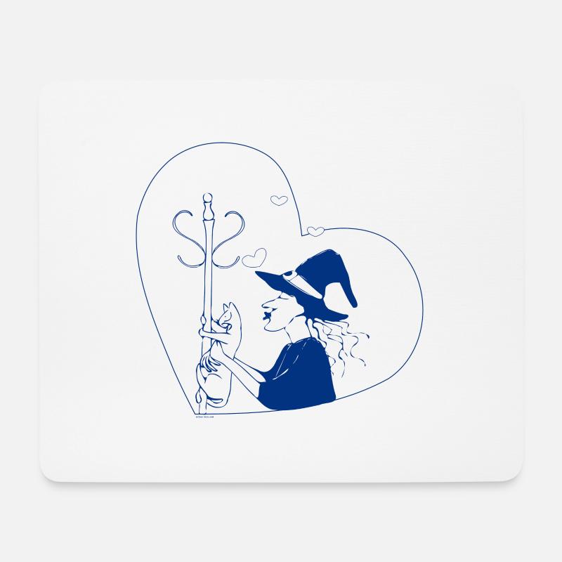 Hildelein, die Katzensitterin - Mousepad (Querformat) - Weiß