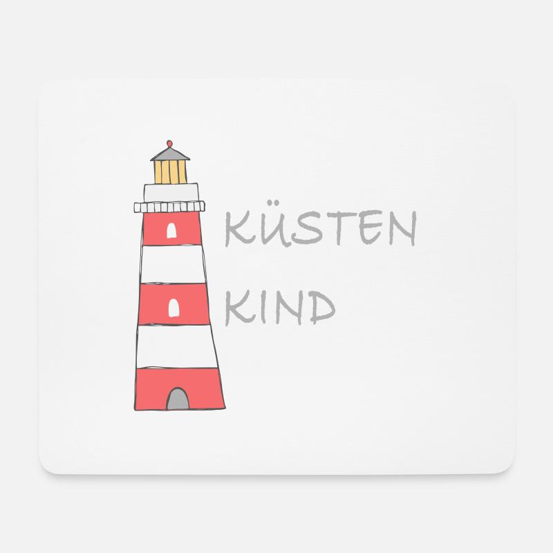 Küsten Kind - Mousepad (Querformat) - Weiß