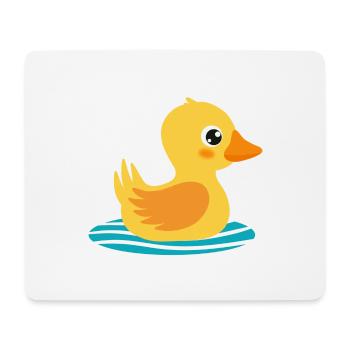 Rubber duck - Mouse Pad (horizontal) - white - Front