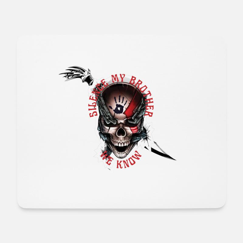Dunkle Bruderschaft - Mousepad (Querformat) - Weiß