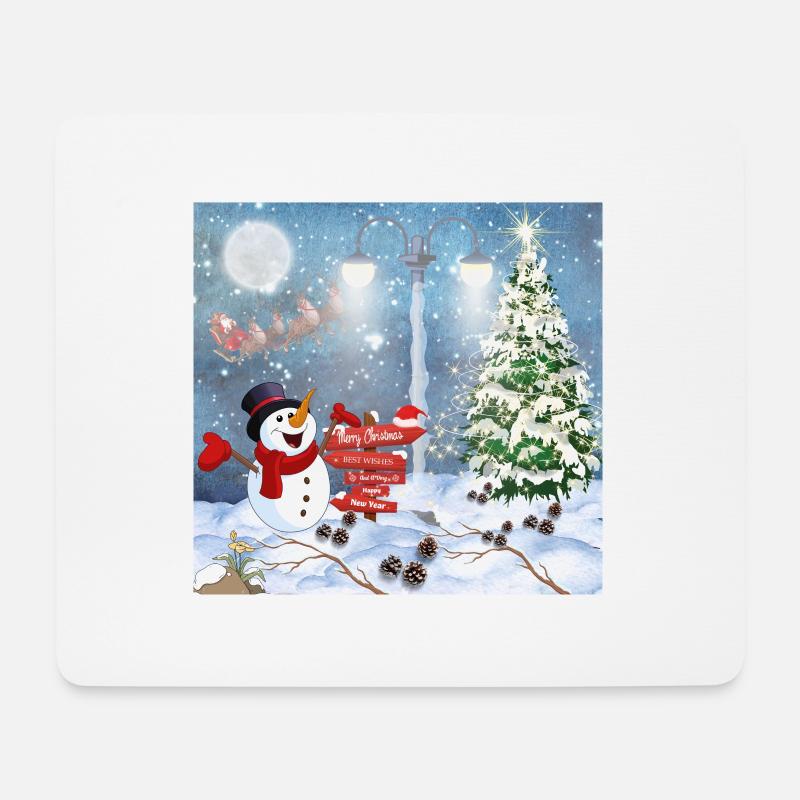 merry Christmas - Mouse Pad (horizontal) - white