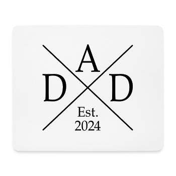 Papa Est. 2024 - Tapis de souris (format paysage) - blanc - Devant