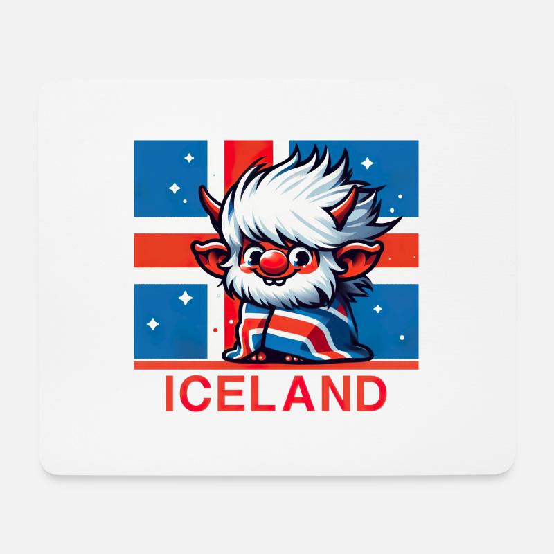 iceland Iceland 7 - Mouse Pad (horizontal) - white