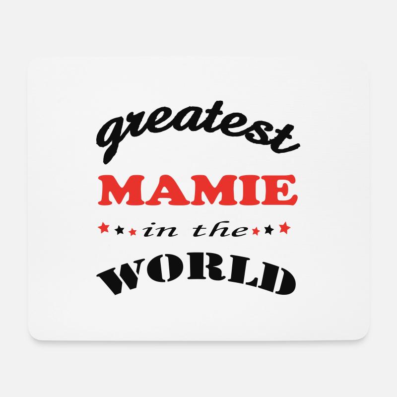 Größte Mamie der Welt - Mousepad (Querformat) - Weiß