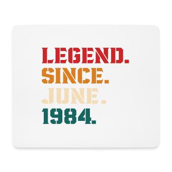 Legende seit Juni 1984 - Mousepad (Querformat) - Weiß - Vorne
