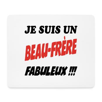 FRERE SOEUR BROTHER SISTER - Tapis de souris (format paysage) - blanc - Devant