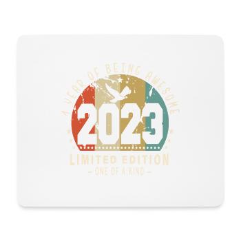 Original Né en 2023 Authentic Cadeau 2023 Bursdag - Tapis de souris (format paysage) - blanc - Devant