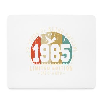 Original Geboren 1985 Authentisches Geschenk 1985 Bursdag - Mousepad (Querformat) - Weiß - Vorne