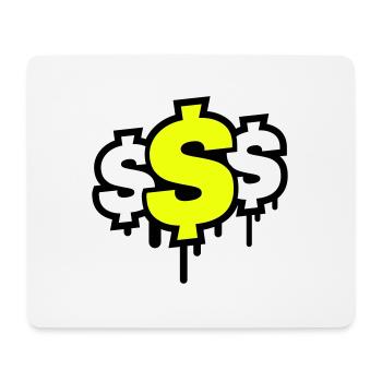 dollar symbol - Mousepad (Querformat) - Weiß - Vorne