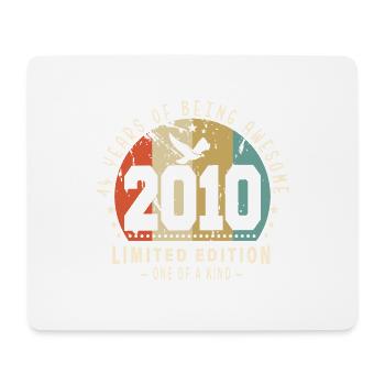 Original Né en 2010 Authentic Cadeau 2010 Bursdag - Tapis de souris (format paysage) - blanc - Devant