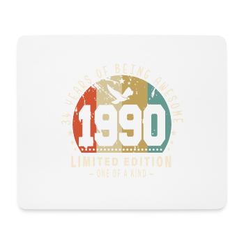 Original Né en 1990 Authentic Cadeau 1990 Bursdag - Tapis de souris (format paysage) - blanc - Devant