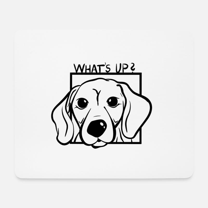 WhatsUp - Mousepad (Querformat) - Weiß