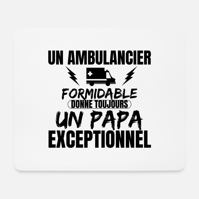 A FORMIDABLE PARAMEDIC - Mouse Pad (horizontal) - white
