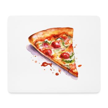 pizza - Tapis de souris (format paysage) - blanc - Devant
