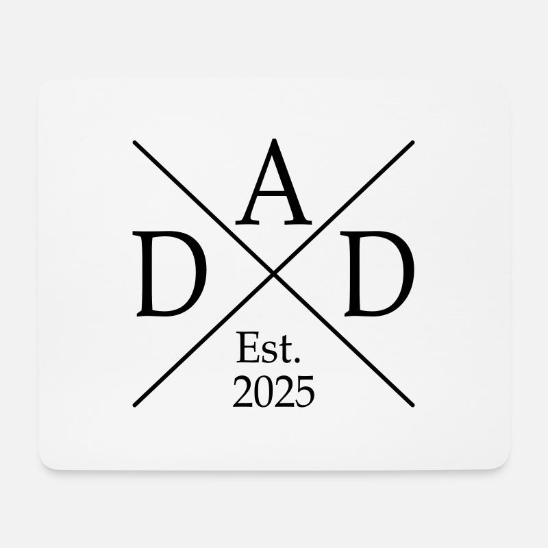 Dad Est 25 - Mousepad (Querformat) - Weiß