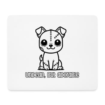 Zombie Puppy - Untotes, aber entzückendes Design - Mousepad (Querformat) - Weiß - Vorne