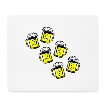 Icône de chope de bière - Tapis de souris (format paysage) - blanc - Devant