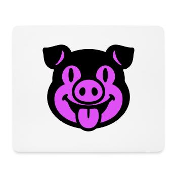Piglet Pig Head - Mouse Pad (horizontal) - white - Front