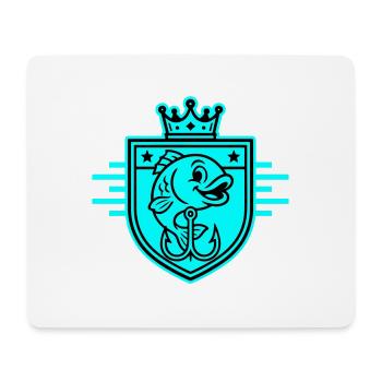 Fishhook Fish Comic - Mouse Pad (horizontal) - white - Front
