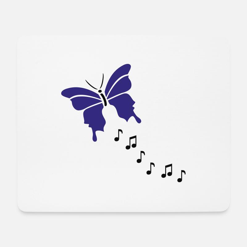 Schmetterling - Mousepad (Querformat) - Weiß