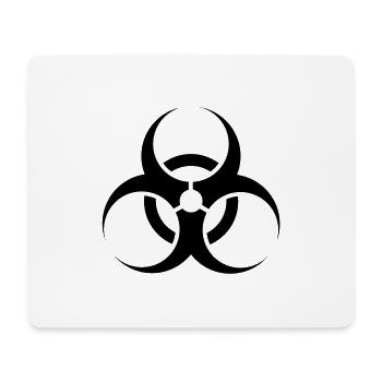 Biohazard - Tapis de souris (format paysage) - blanc - Devant